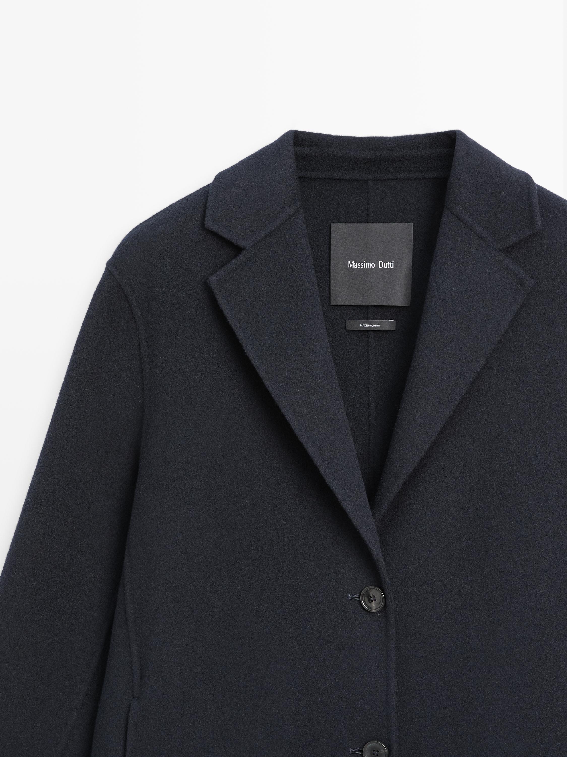 Two-button wool blend coat