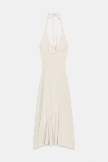 OPEN-BACK DRESS - Beige by Zara - Image 7