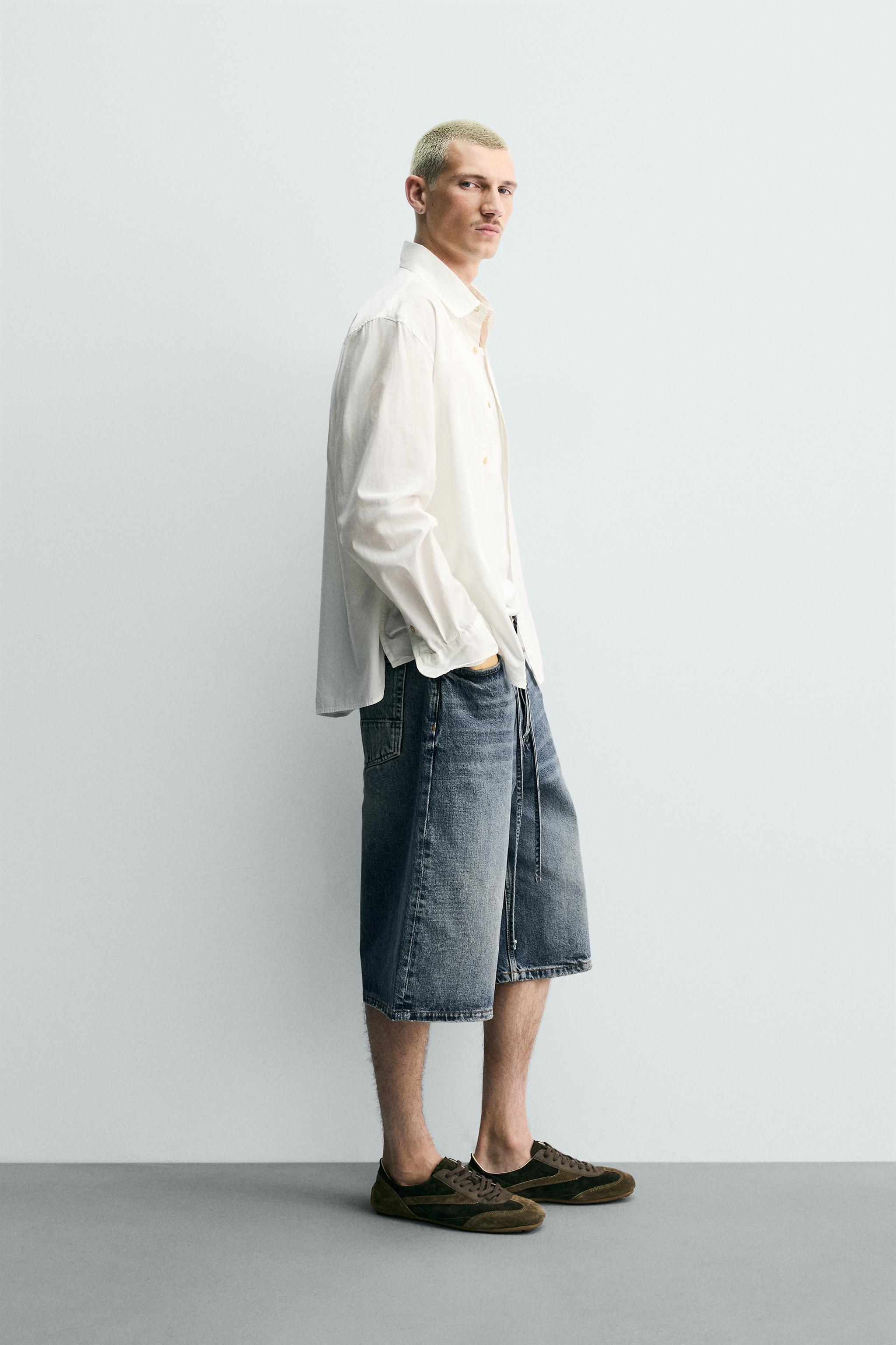 BAGGY FIT DENIM JORTS