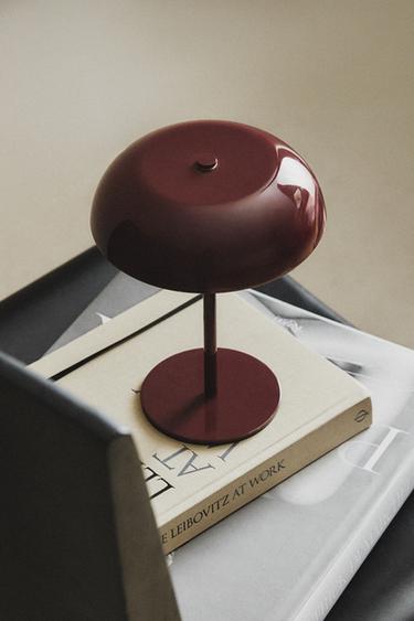 MONOCHROME TOUCH TABLE LAMP - Burgundy by Zara