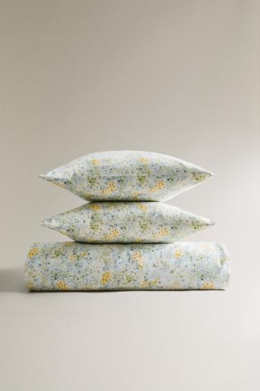 HOUSSE DE COUETTE IMPRIMÉ FLORAL - Vert de Zara - Image 5