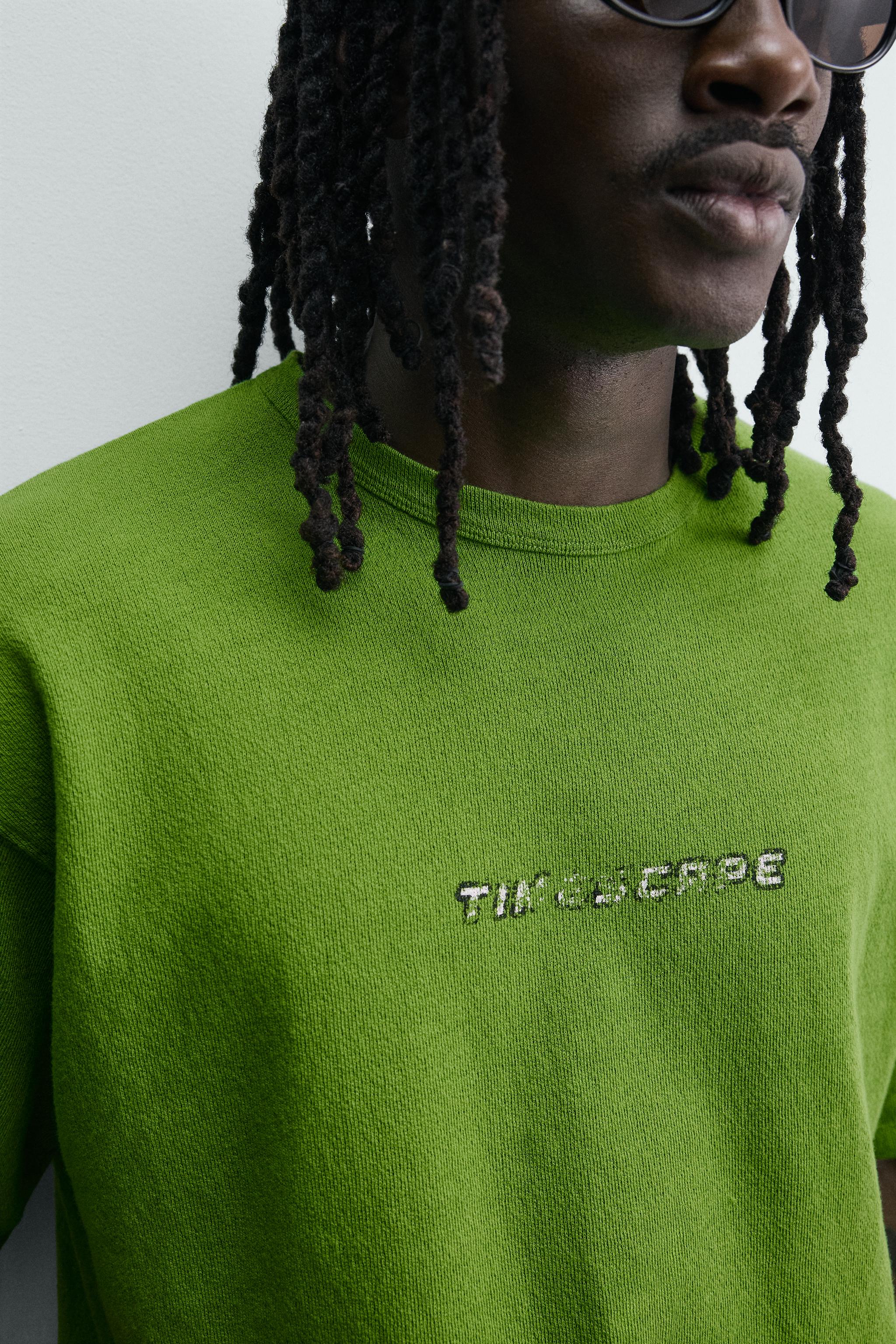 T-SHIRT RELAXED FIT À IMPRIMÉS DÉLAVÉS