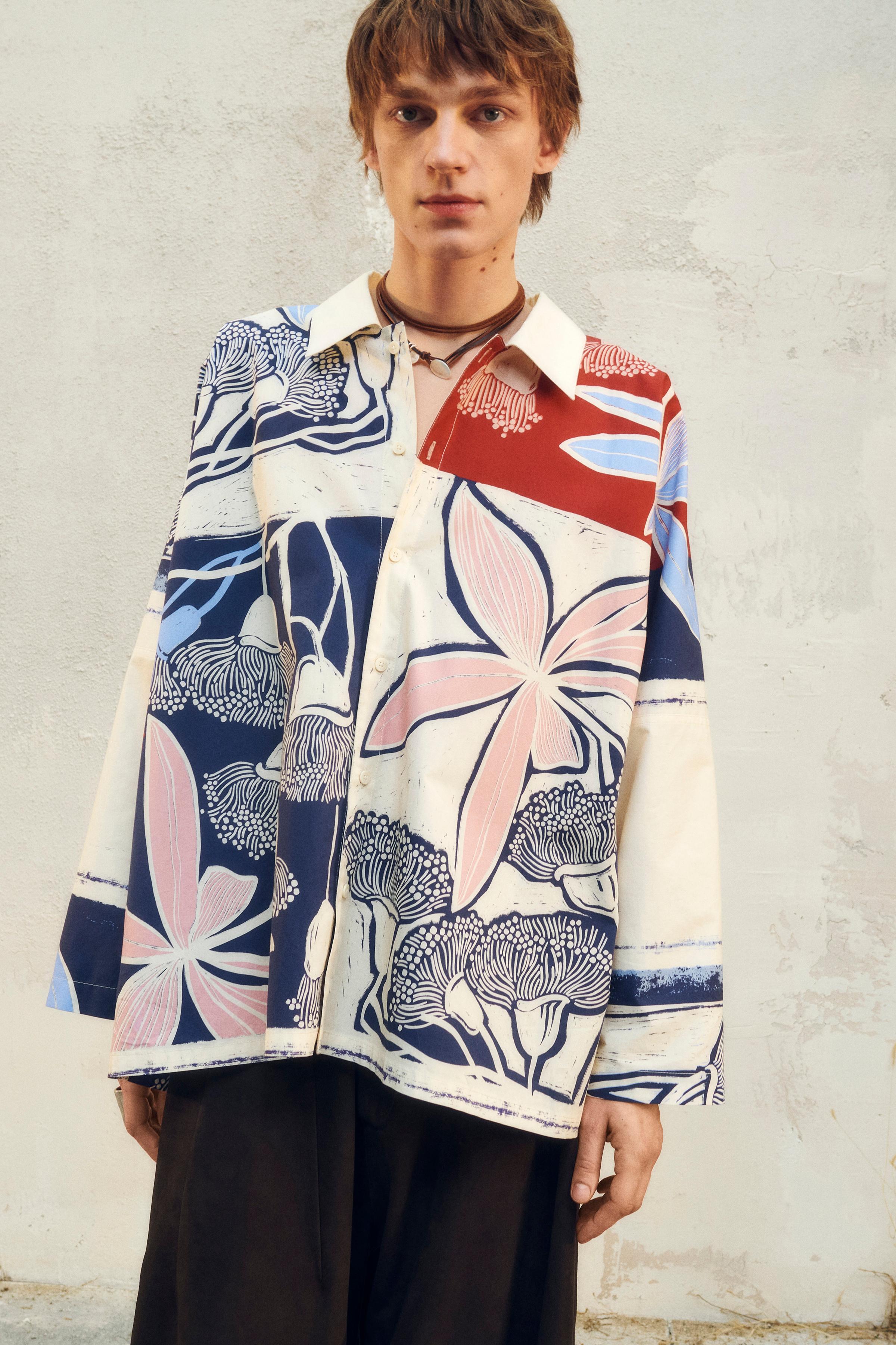 ZARA(ザラ) 総柄シャツ メンズ import：M – ブランド古着買取