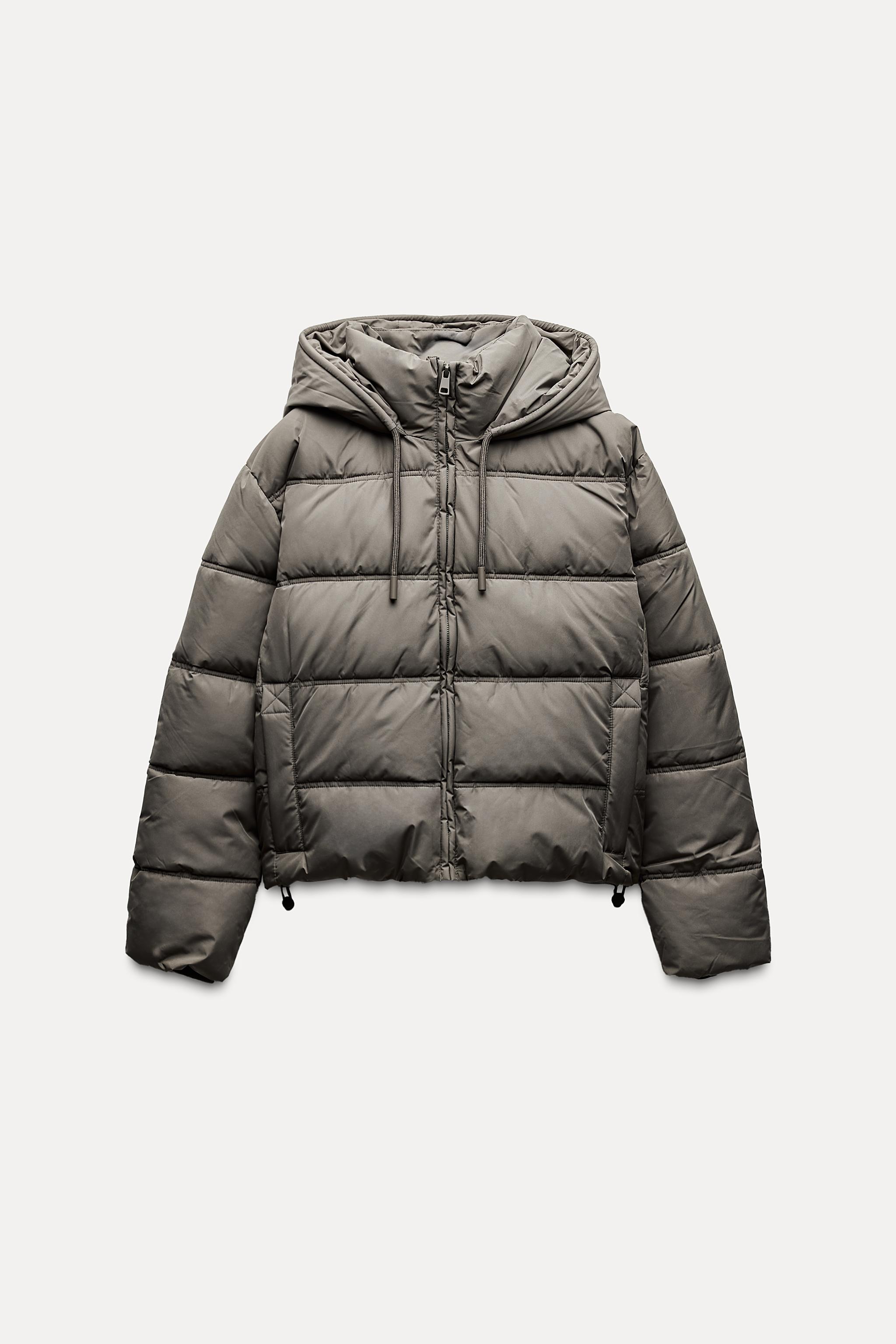 WATER AND WIND PROTECTION SHORT PUFFER ANORAK - Ecru | ZARA Singapore