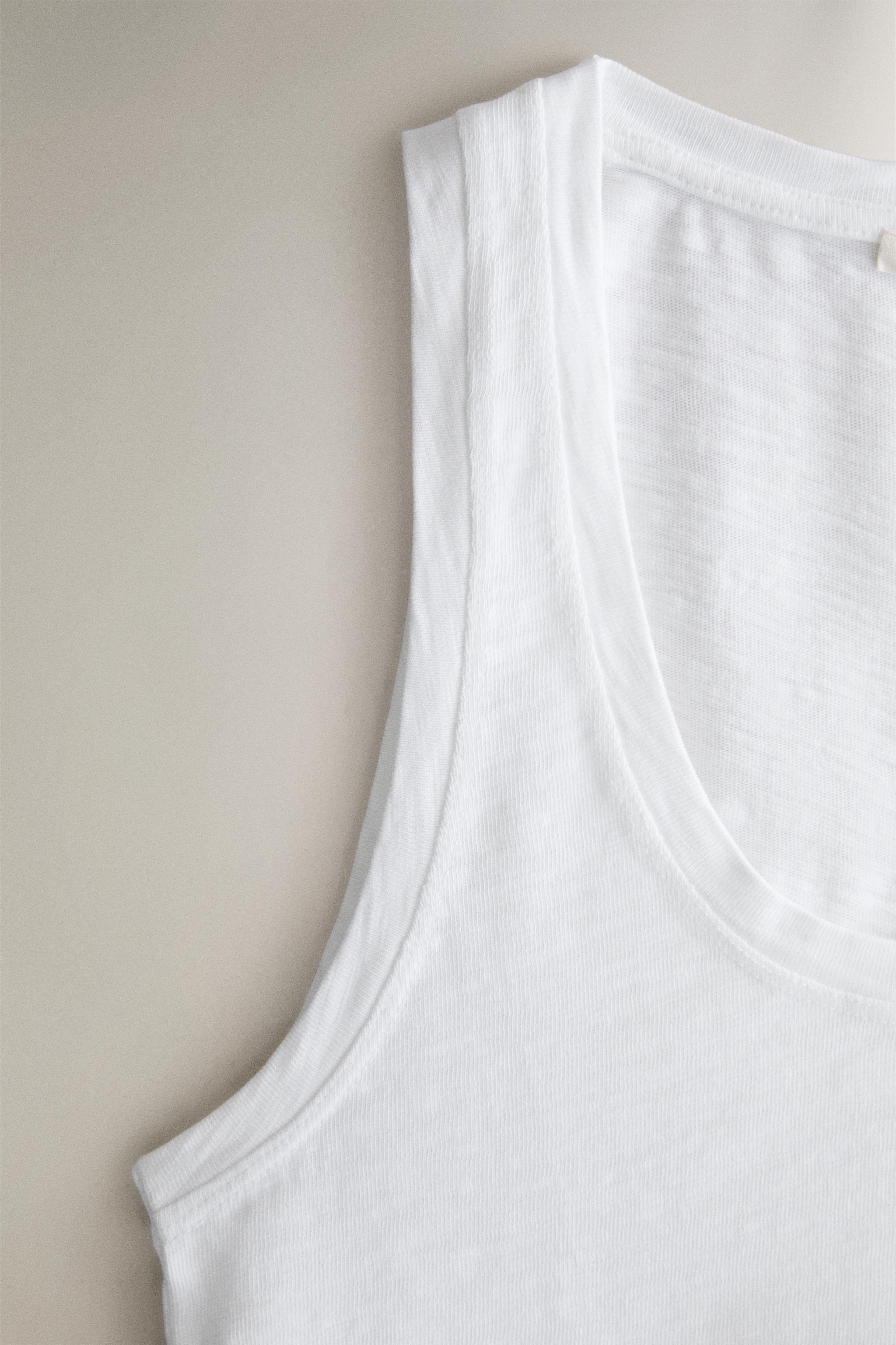 TOP COTON À BRETELLES