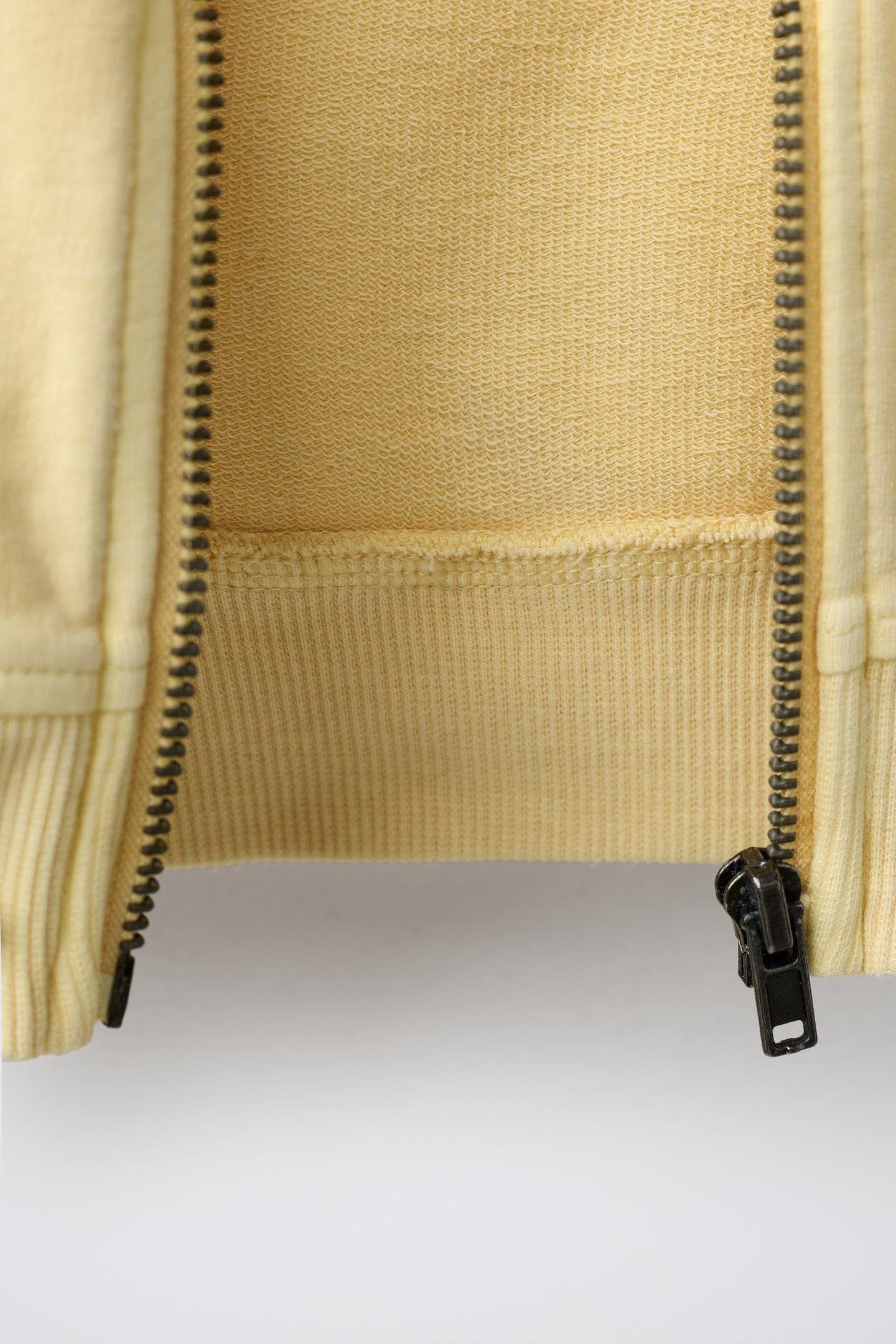 Детское худи Zara Plain Zip-Up, цвет: Ванильный — фото 4