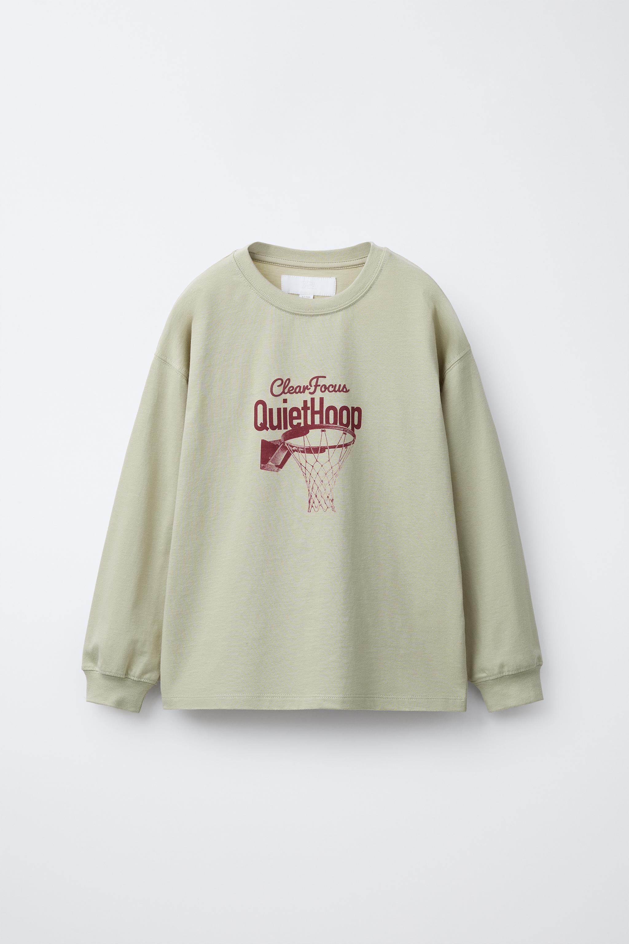 ˚✧₊⁎ົ KOSZULKA Z NADRUKIEM SPORTOWYM - Khaki | ZARA Polska / Poland