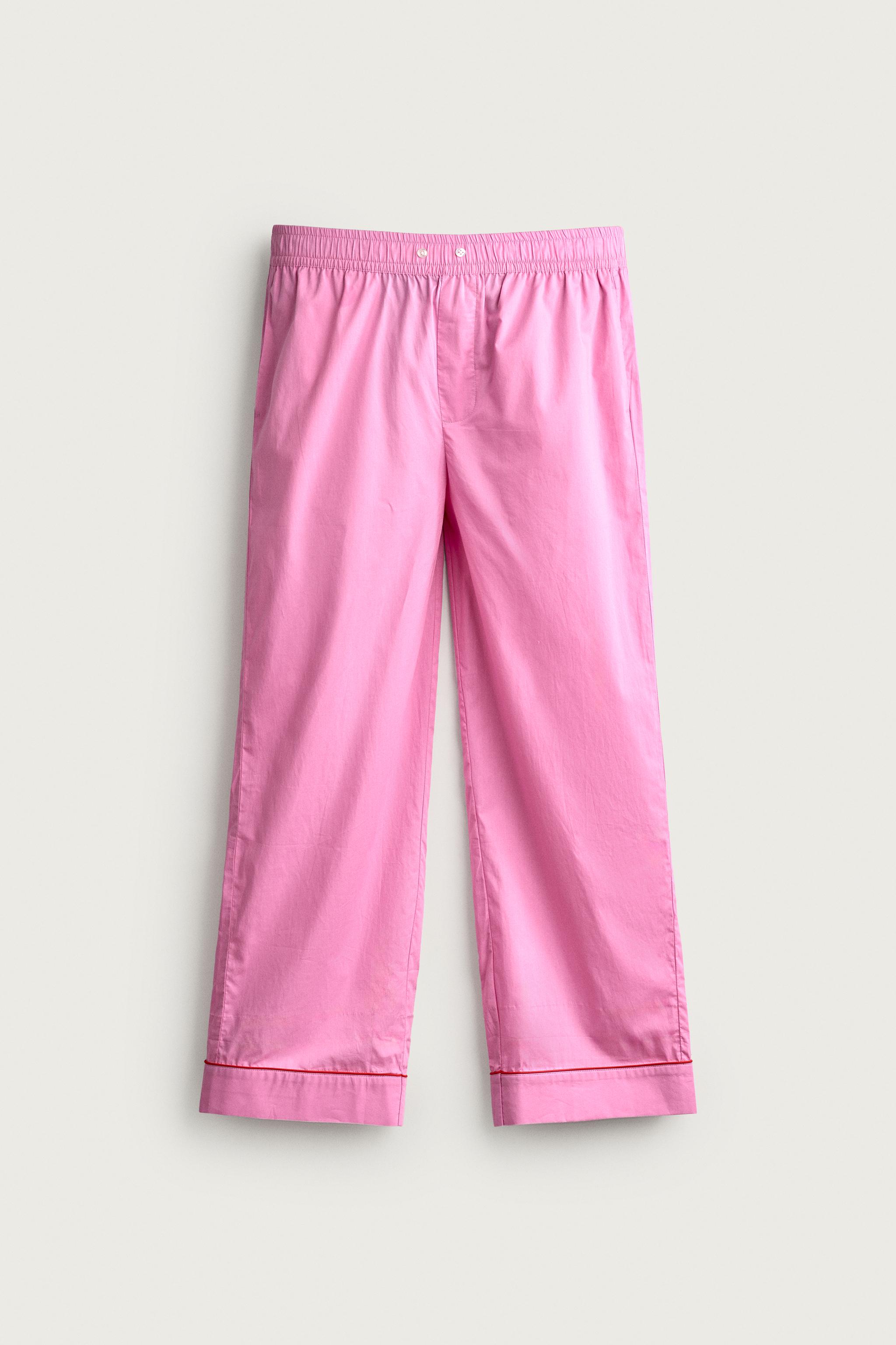 0FR. PARIS X ZARA CONTRAST PYJAMA SET - Pink | ZARA United States
