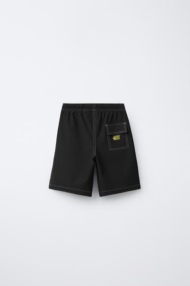 6-14 YEARS/ BODY GLOVE © SWIM SHORTS - Black by Zara - Image 1