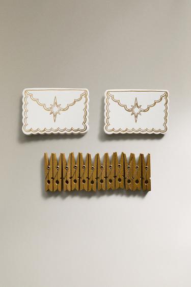 WEIHNACHTS-TISCHKARTEN ALS Clutch (12ER-PACK) - Gold von Zara - Bild 0