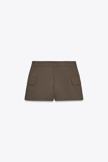 CARGO SKORT - Dark brown by Zara - Image 5