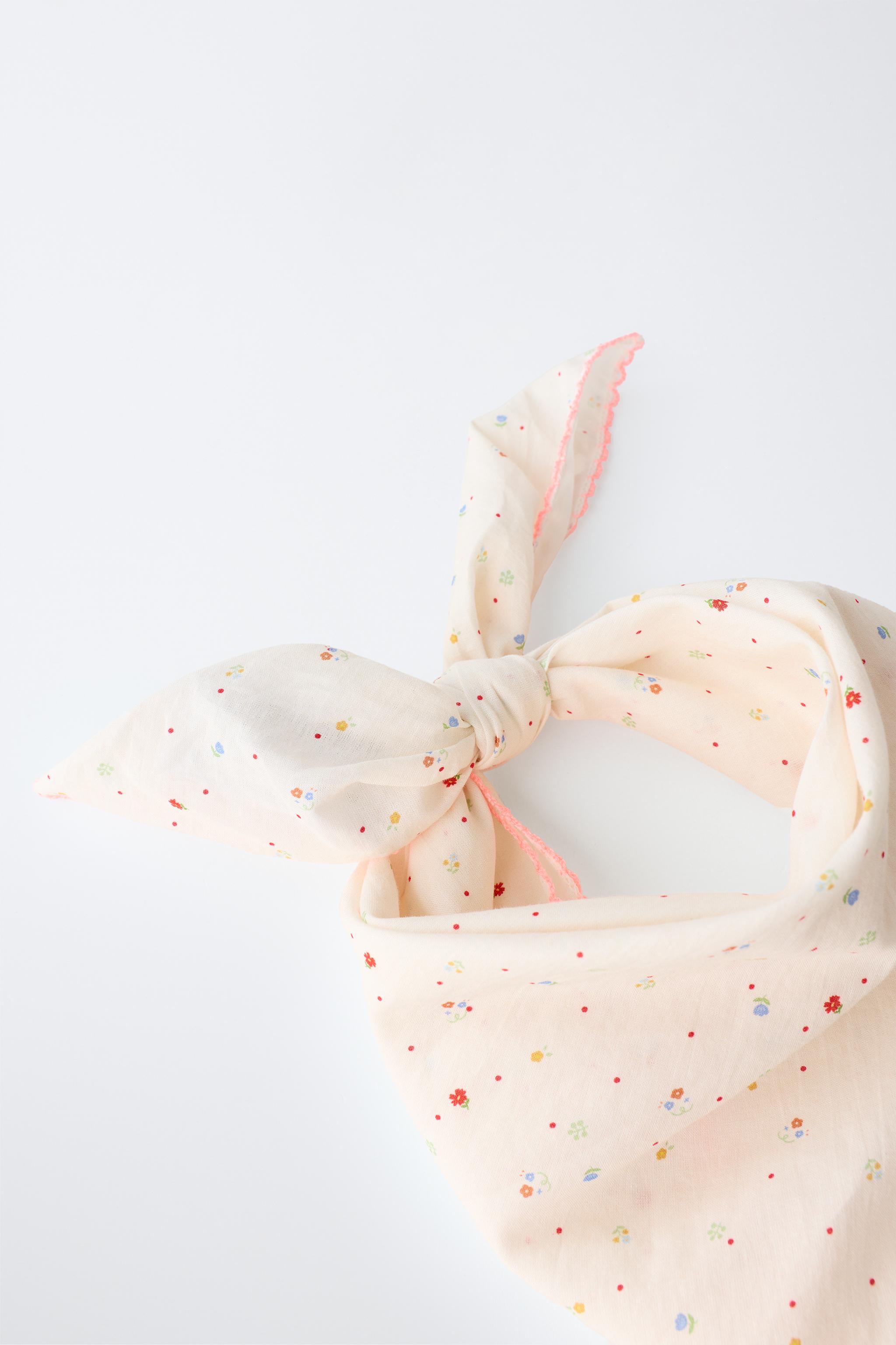 Детские аксессуары Zara NEON FLORAL BANDANA — фото 3
