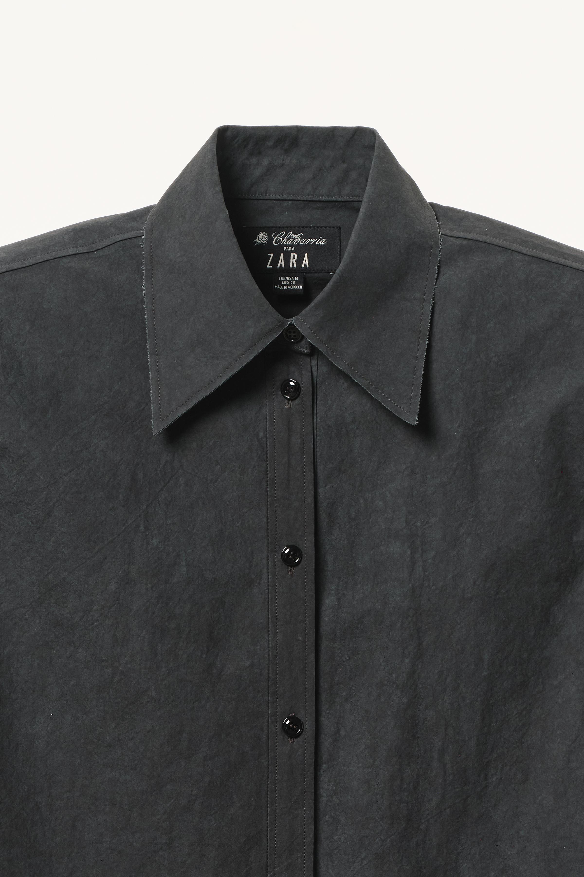 WILLY CHAVARRIA X ZARA SHOULDER PAD SHIRT DRESS
