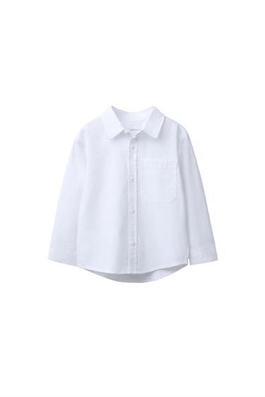 CAMISA COM TEXTURA - Branco da Zara