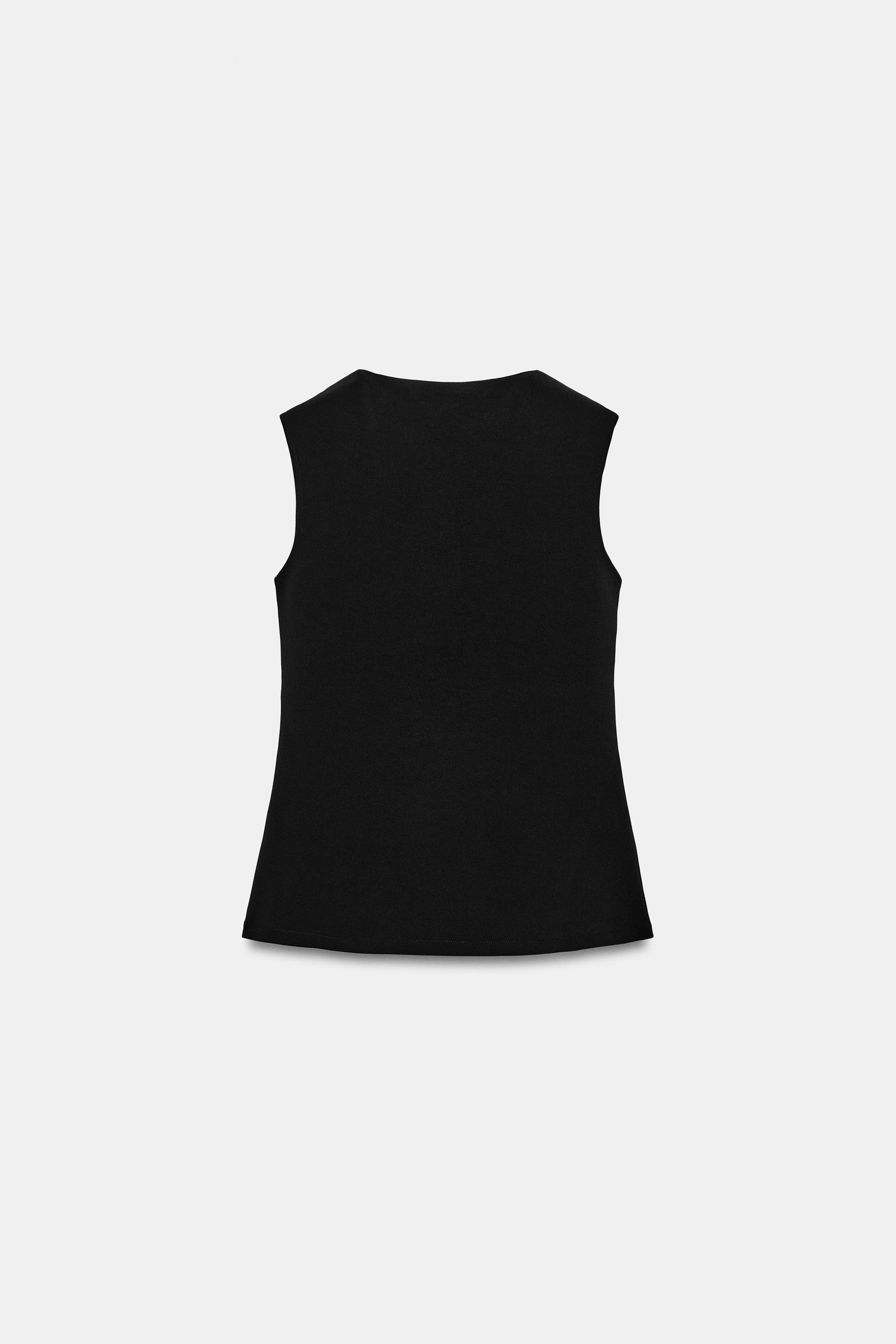 FABRIC-COVERED BUTTON VEST
