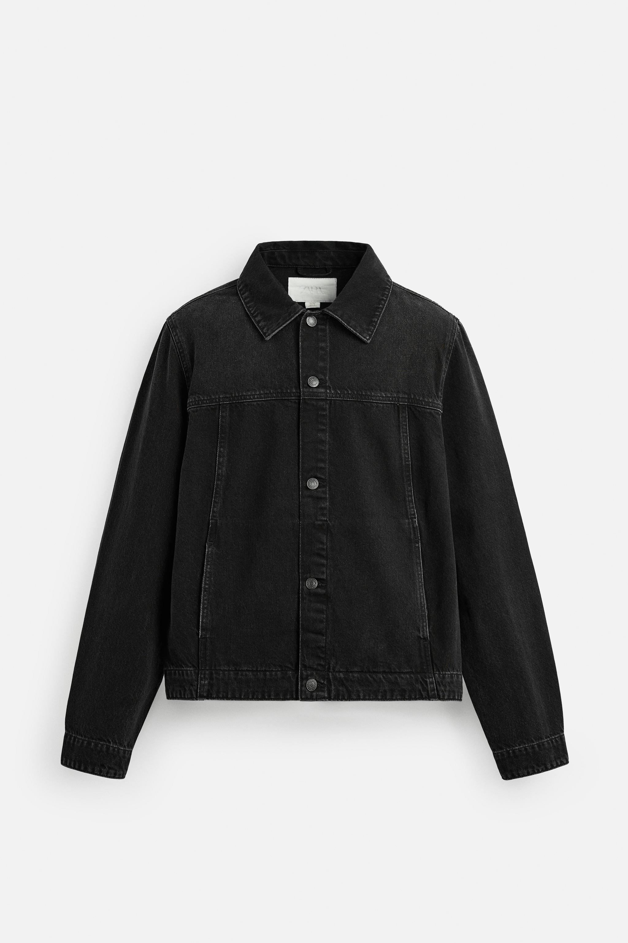 ベーシック デニムジャケット - ブラック | ZARA Japan / 日本
