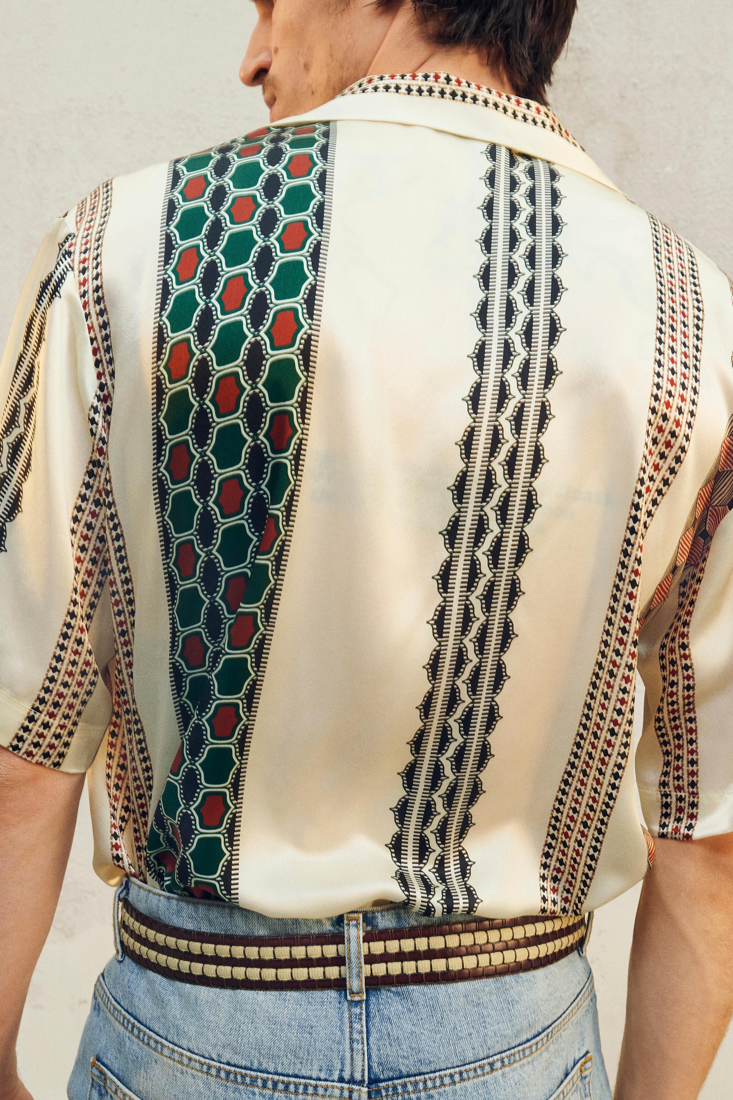 LIMITED EDITION SATIN SILK SHIRT - Printed | ZARA United Kingdom