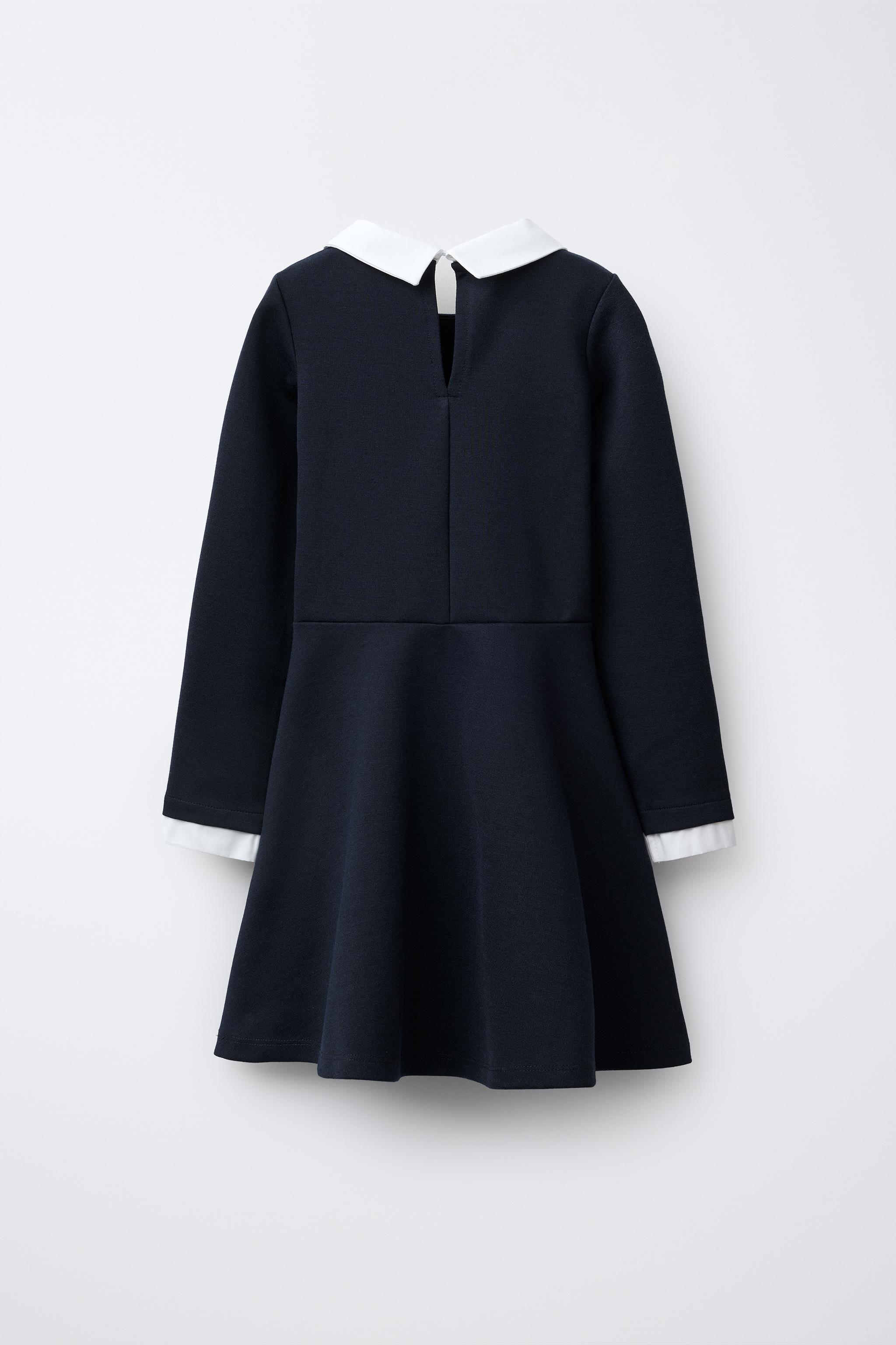 ワンピース knit combination dress 470HA433-1210 COMBINATION KNIT DRESS - Ecru | ZARA United States