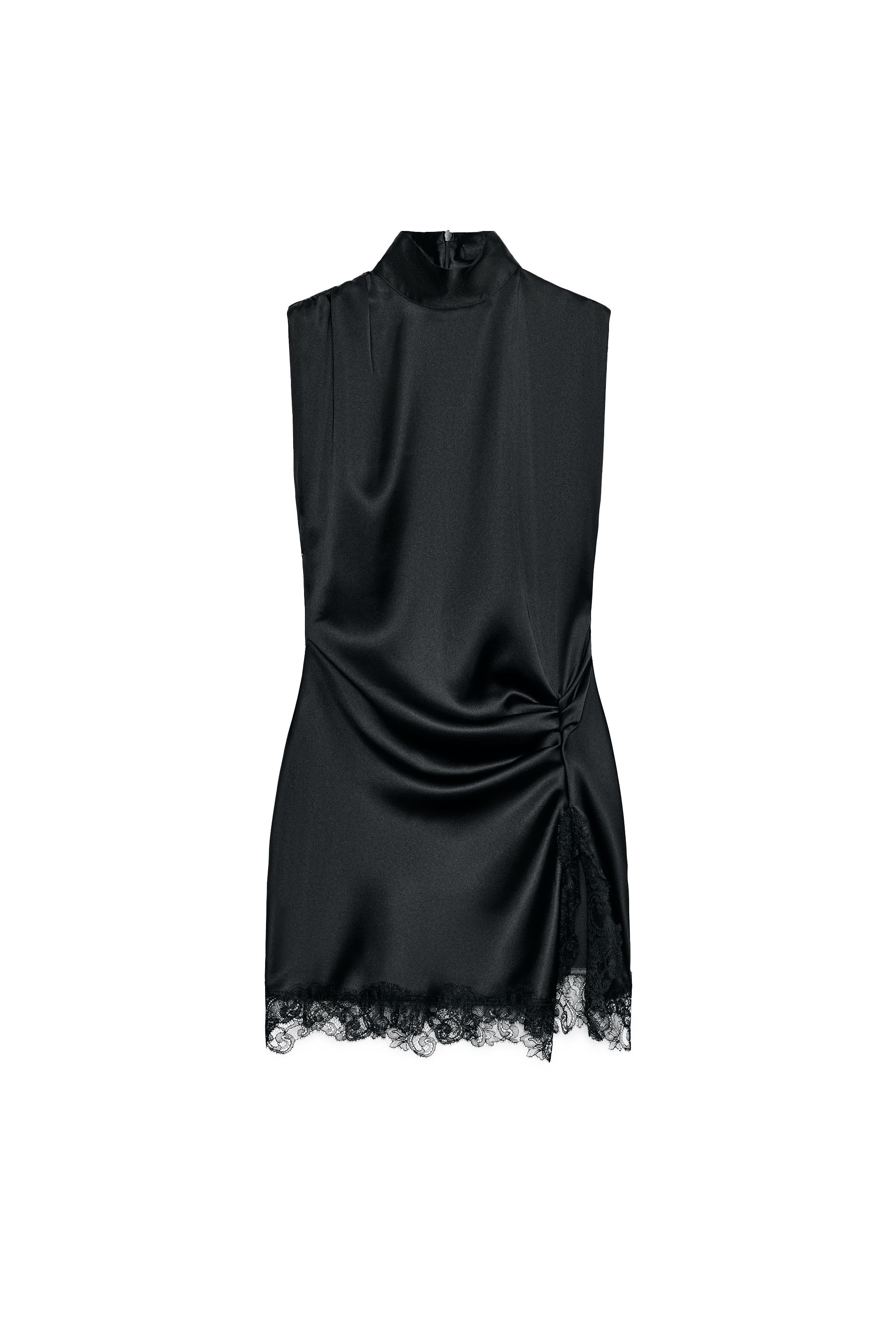zara lace satin dress Styling the Popular Zara Silk Lace Dress
