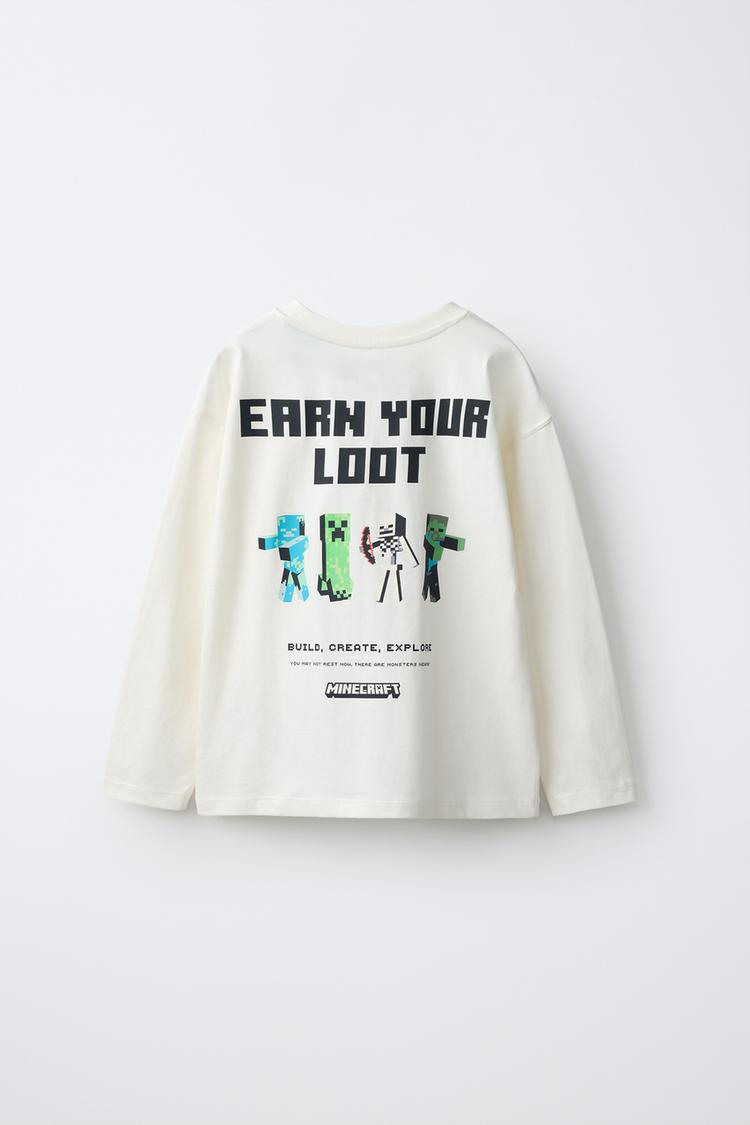 Camiseta estampado minecraft mojang ab
