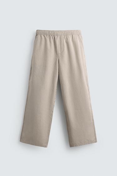 PANTALON COUPE DÉCONTRACTÉE RAYURES - rayures de Zara - Image 6