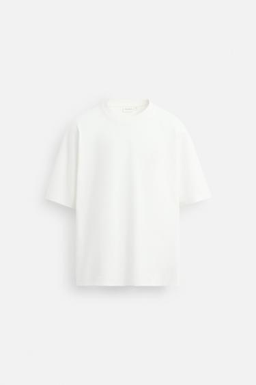 RELAXED FIT T-SHIRT - White by Zara