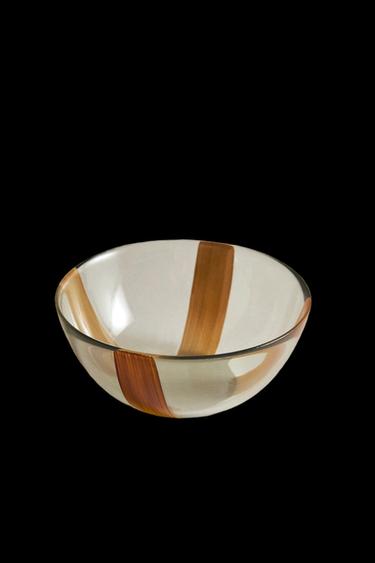 BOL VIDRIO RAYAS - Marrón de Zara