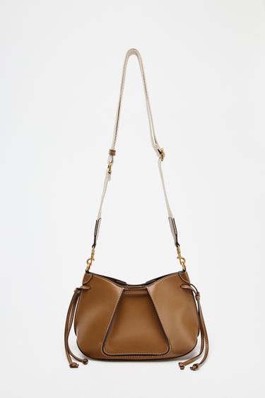 MINI PLEATED BAG - Dark tan de Zara - Image 1