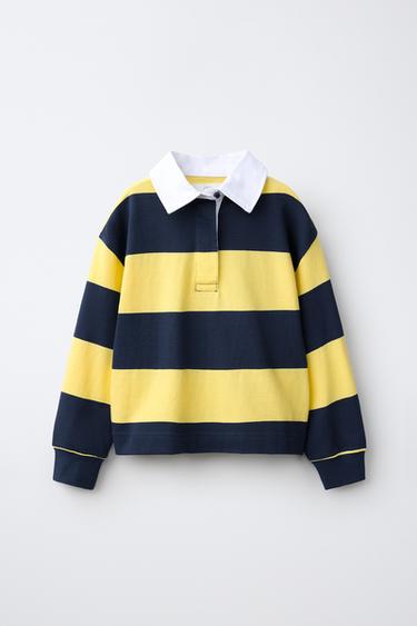 POLO RAYAS HEAVY WEIGHT - Amarillo de Zara