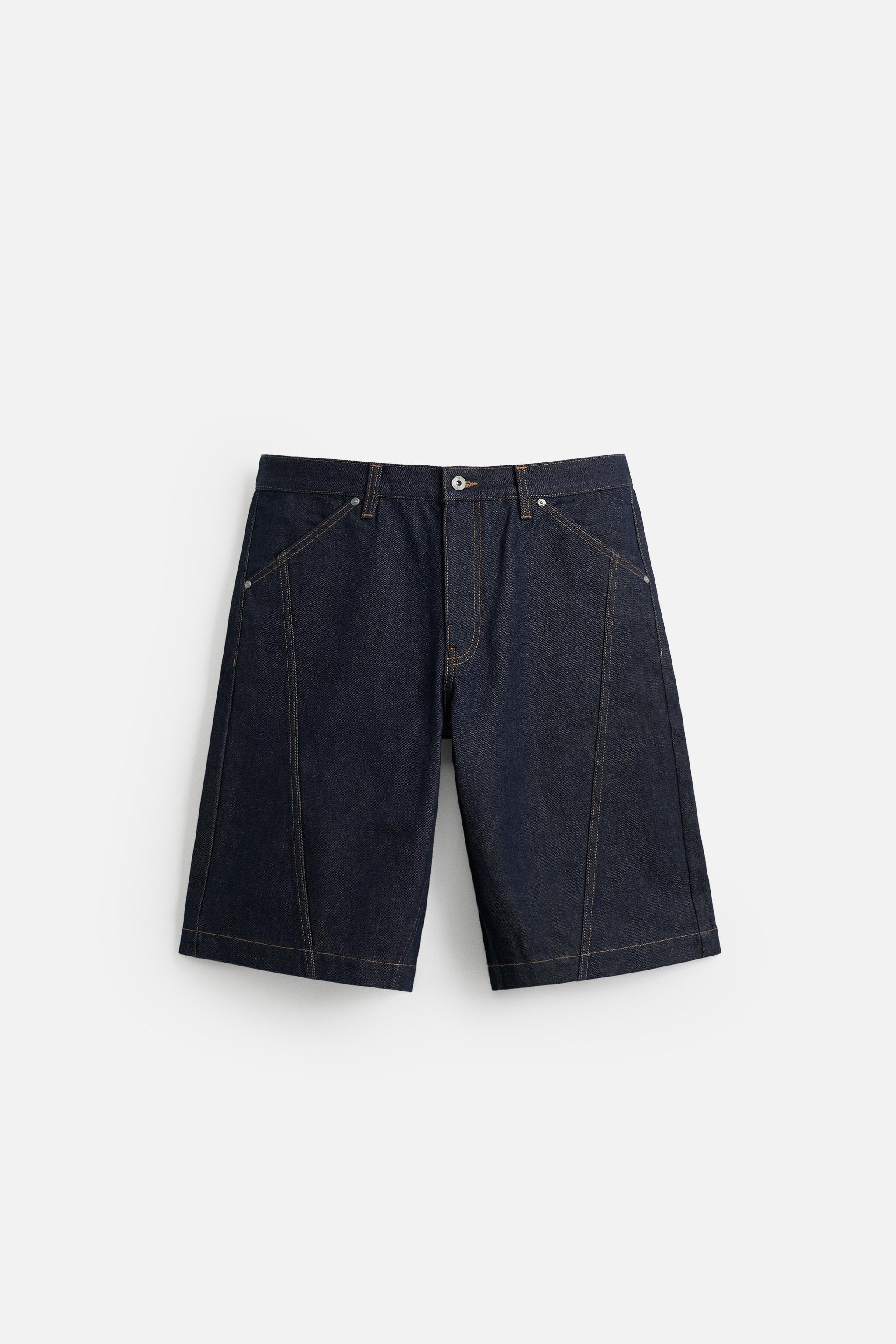 ZARA ザラ デニムショーツ 34インチ 3枚セット ZARA デニム ショートパンツ ブラック 34 - メルカリ