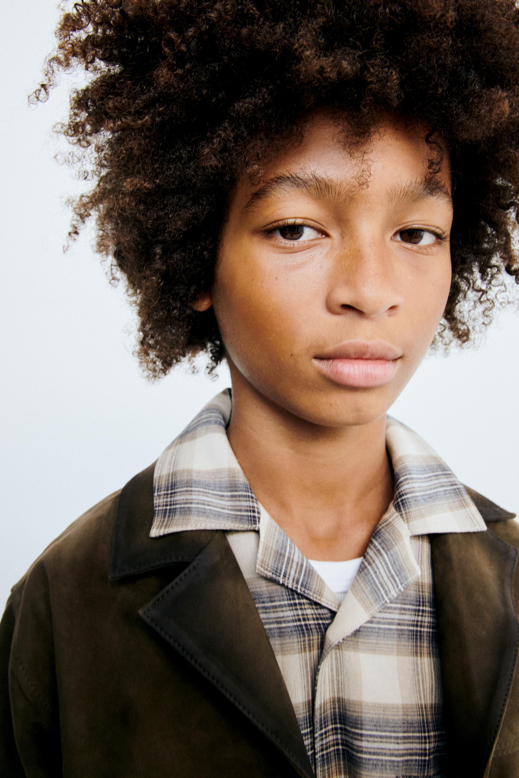 STORIESZ - PLAID PRINT BOWLING SHIRT