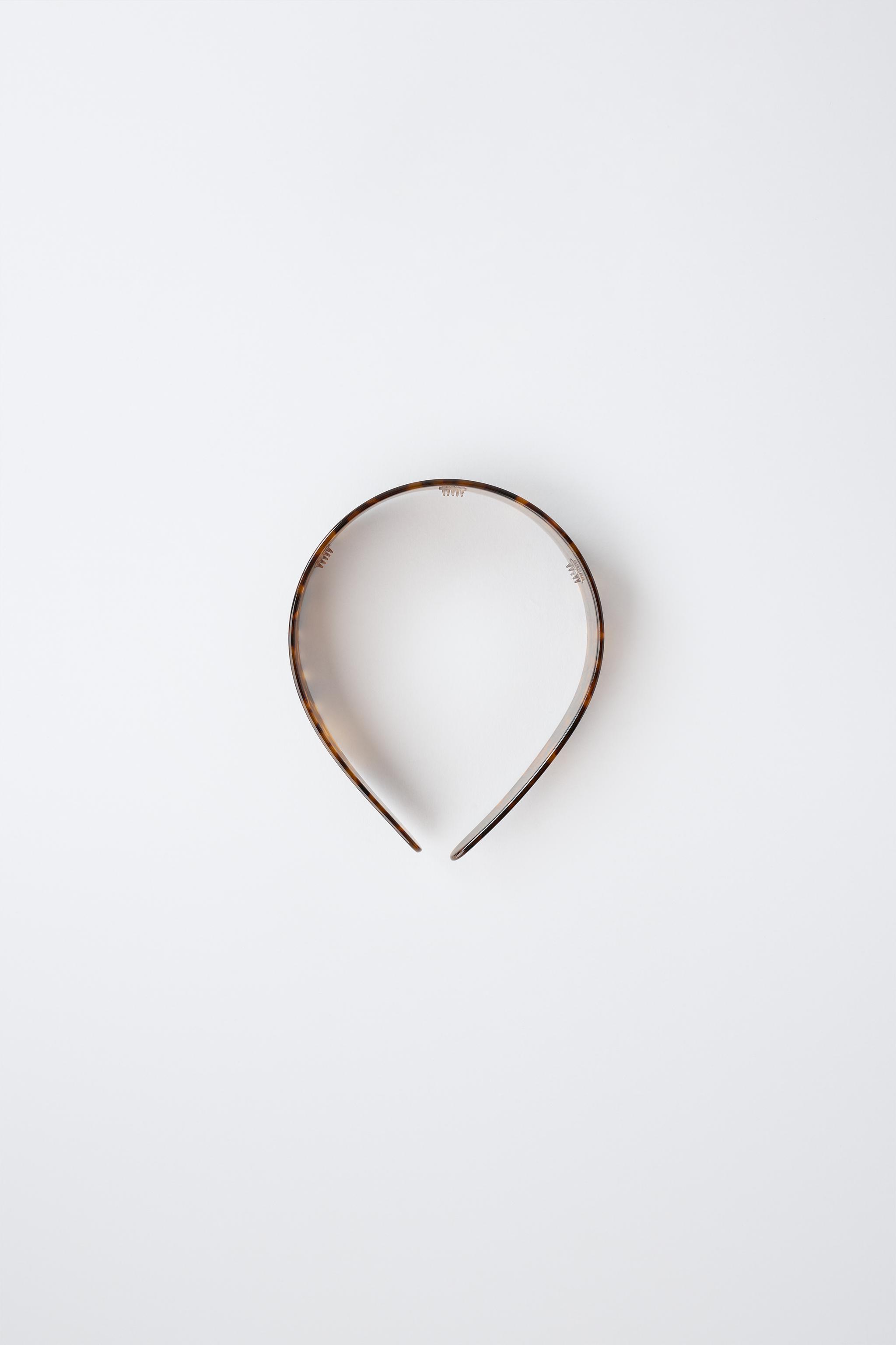 TORTOISESHELL EFFECT HEADBAND — Tortoise shell