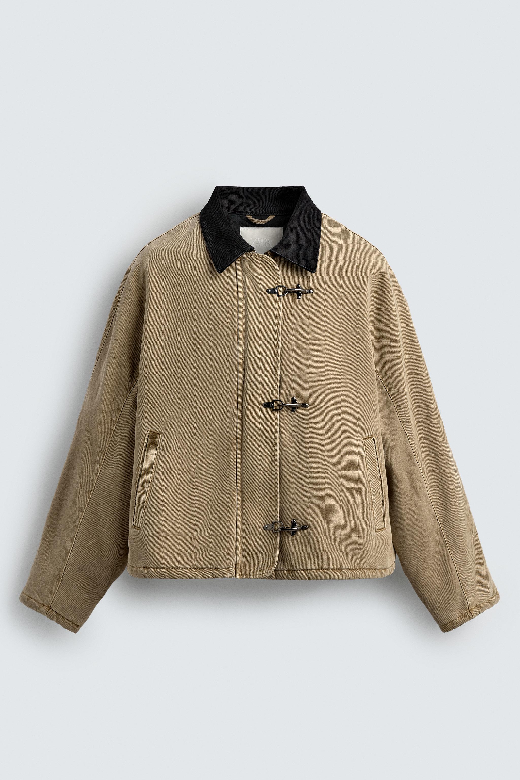 COMBINATION COLLAR FIREMAN CLASP JACKET - Sand | ZARA United States