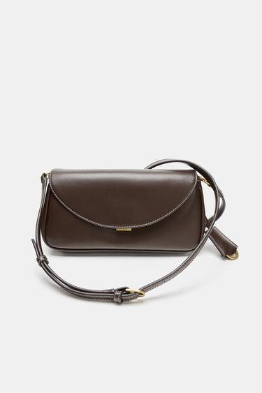 LONG CROSSBODY BAG - Chocolate by Zara