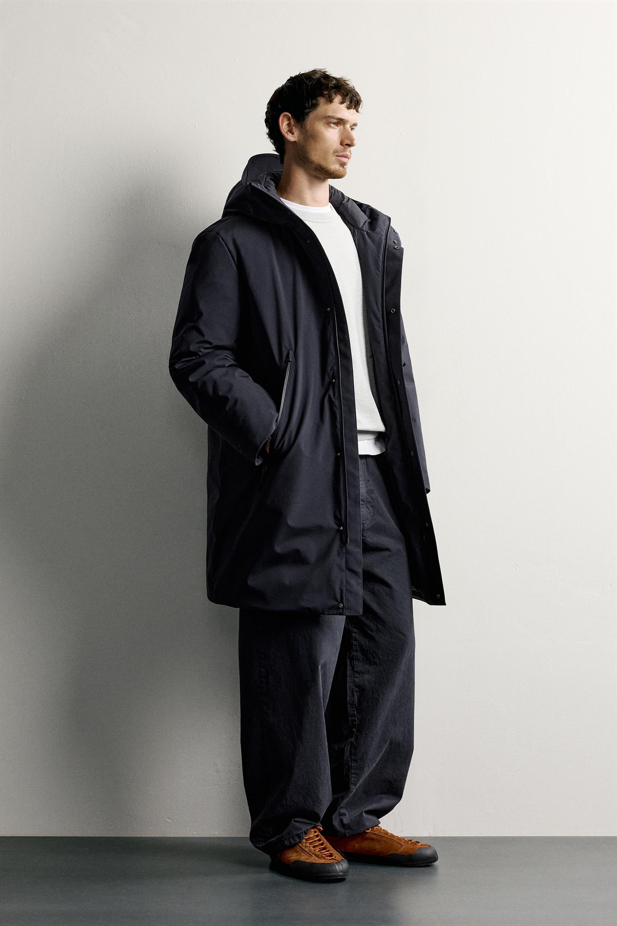 WATER REPELLENT TECHNICAL HOODIE PARKA
