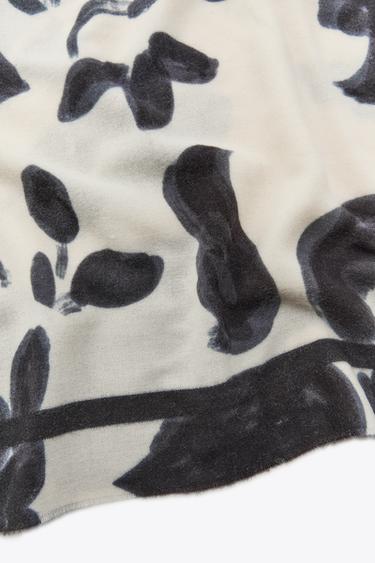 FOULARD IMPRIMÉ - Écru de Zara - Image 2