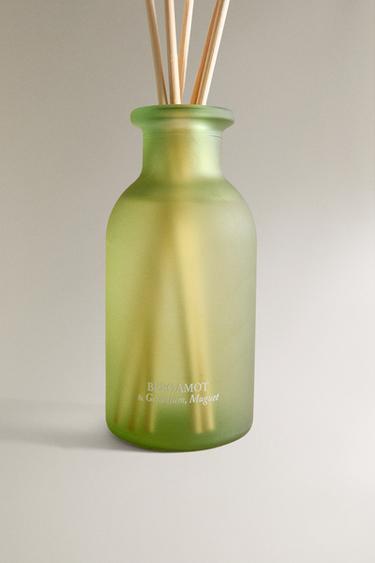 (195 ML) BERGAMOT & GERANIUM, MUGUET SCENTED REED DIFFUSERS - Green / Grass by Zara - Image 3