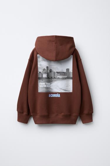 A CORUÑA CITY HOODIE - Brown by Zara - Image 1