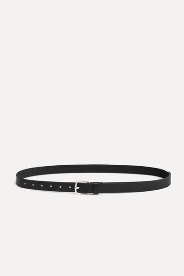 EXTRA LONG LEATHER BELT 50TH ANNIVERSARY - Black by Zara
