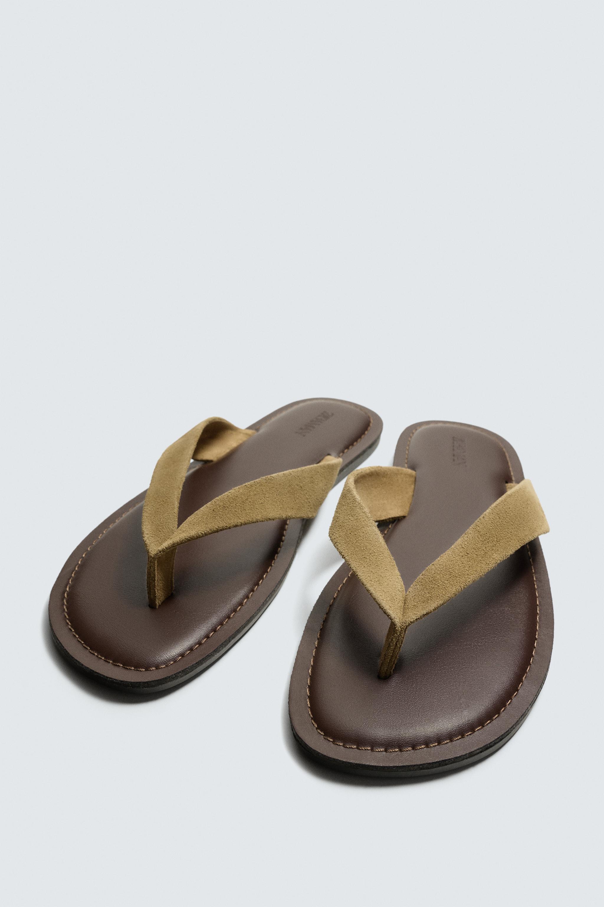 SANDALES À BRIDES EN CUIR