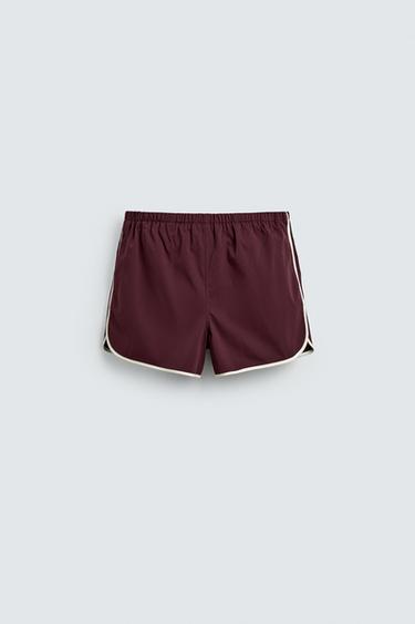 RETRO TECHNICAL SHORTS SAMUEL DE SABOIA X ZARA - Burgundy by Zara