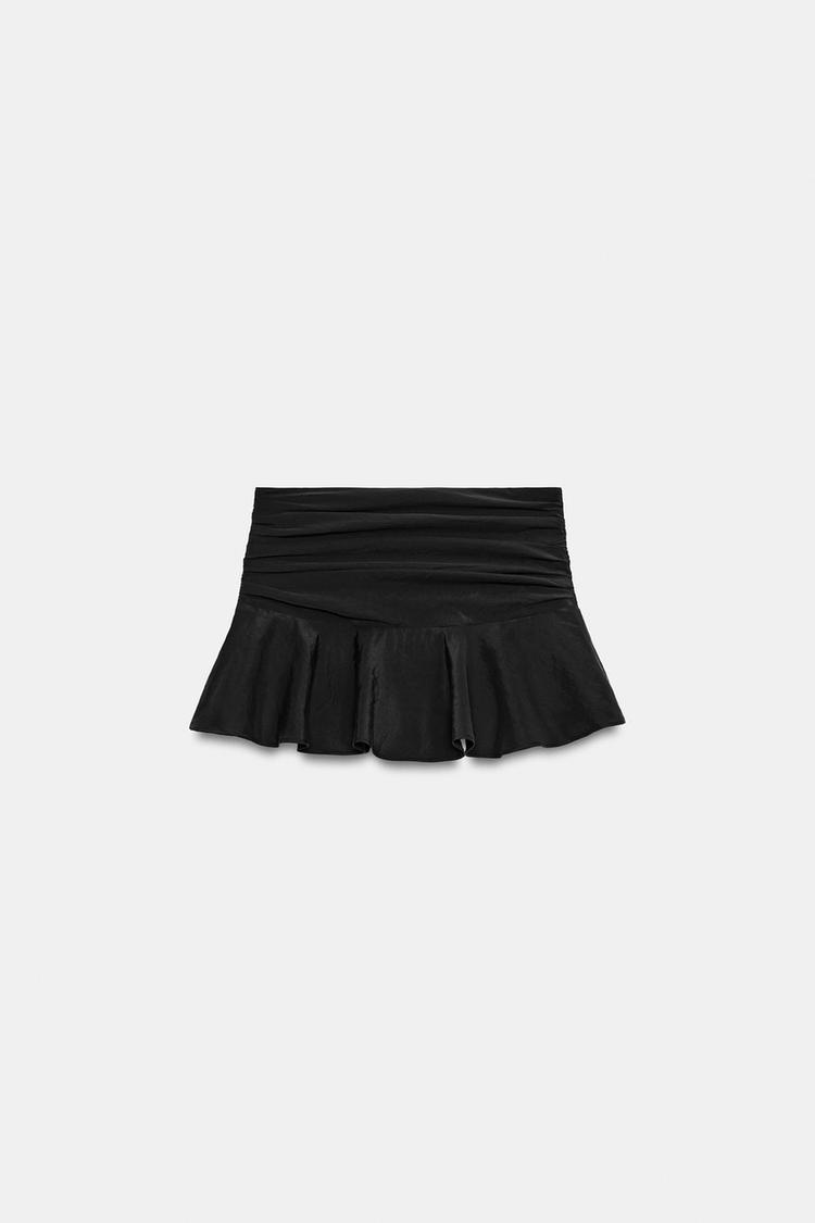Falda pantalón con vuelo con fruncido 7