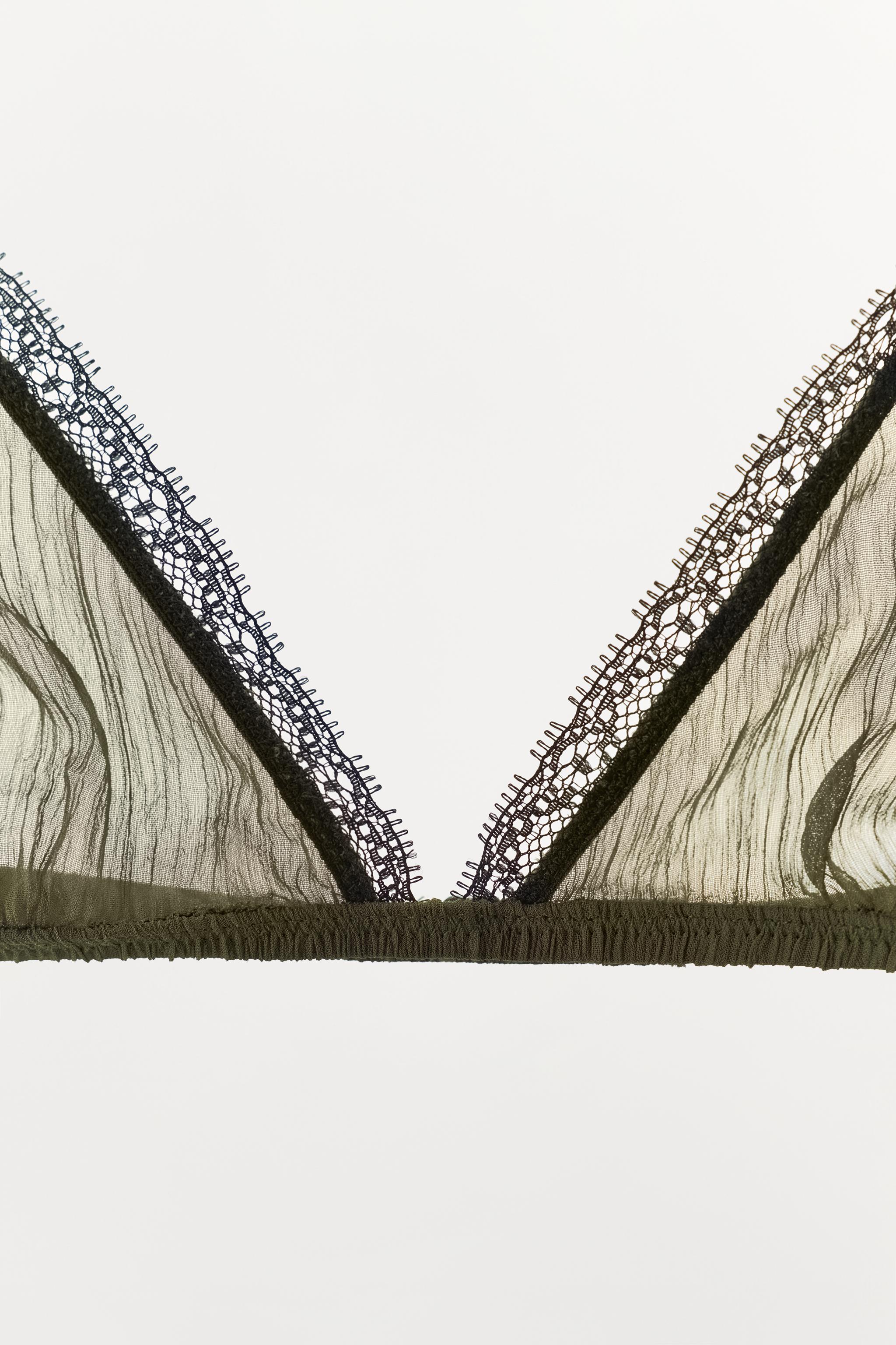 100% VISCOSE LACE BRA