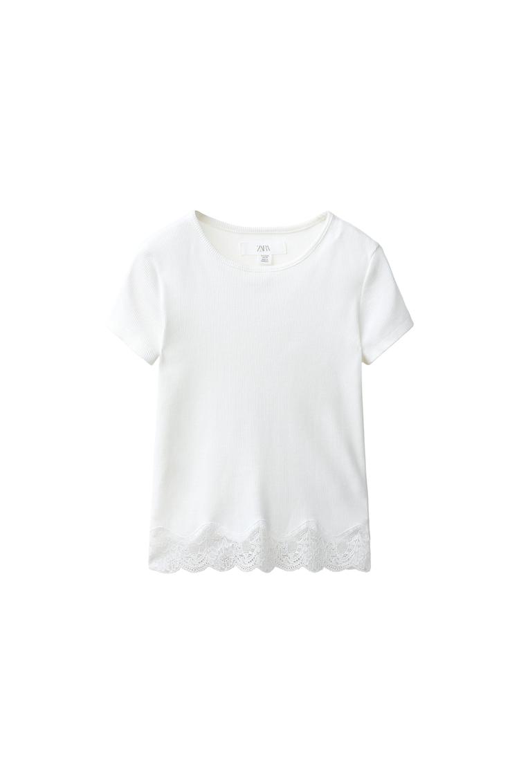 CAMISETA RIB ENCAJE