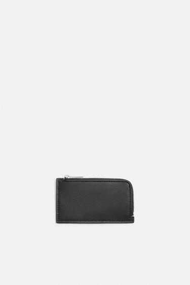 EMBOSSED CARD HOLDER - Black by Zara - Image 0