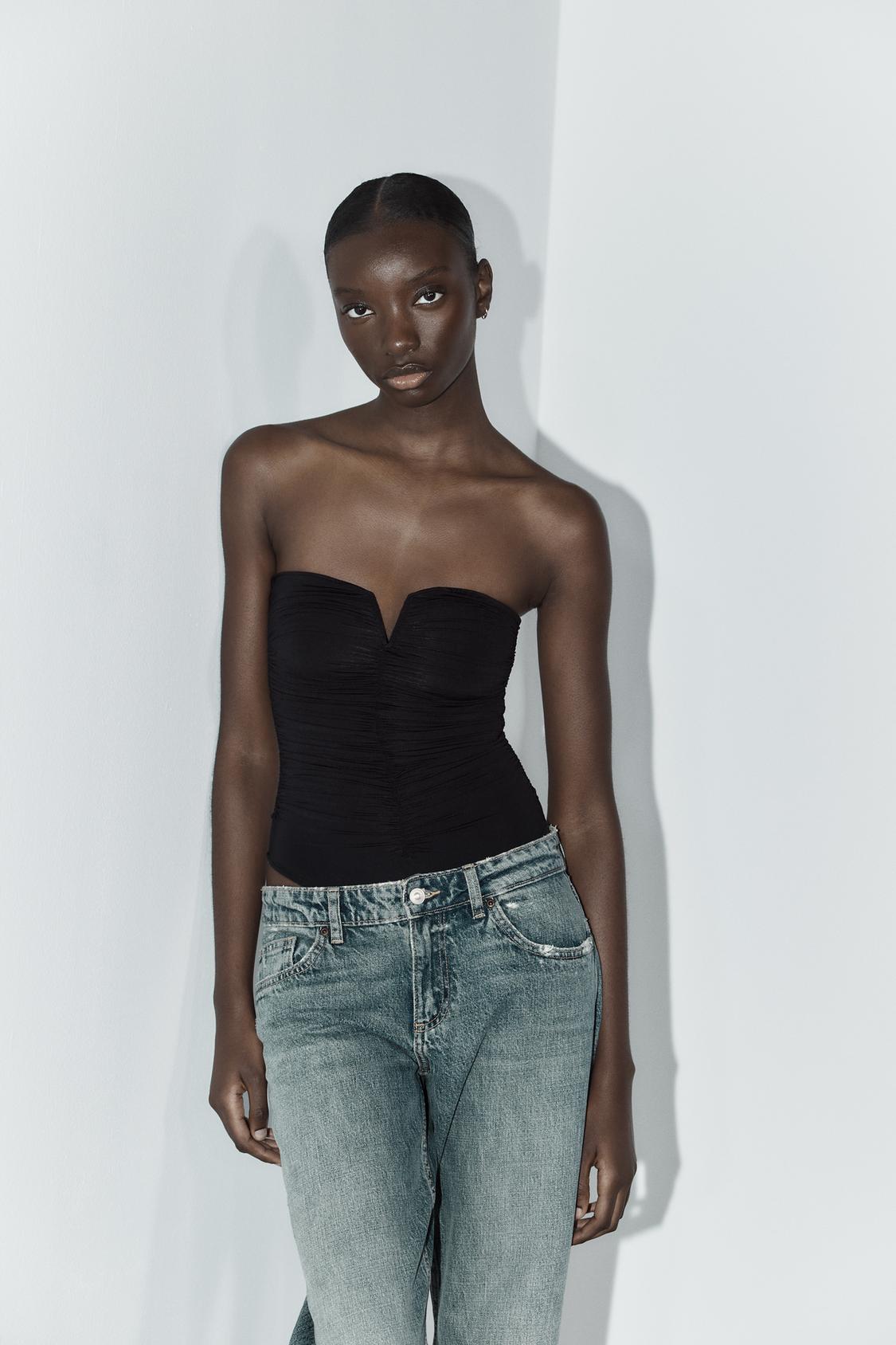 BODY BANDEAU POLIAMIDA FRUNCES