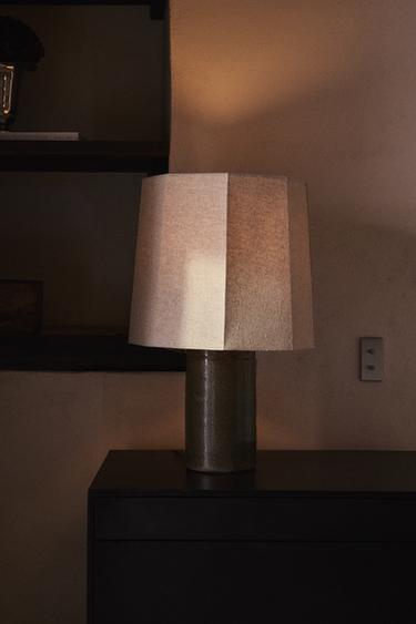 LAMPE TABLE GRÈS - Gris anthracite de Zara