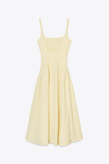 TEXTURED MIDI DRESS - Vanilla by Zara - Image 5