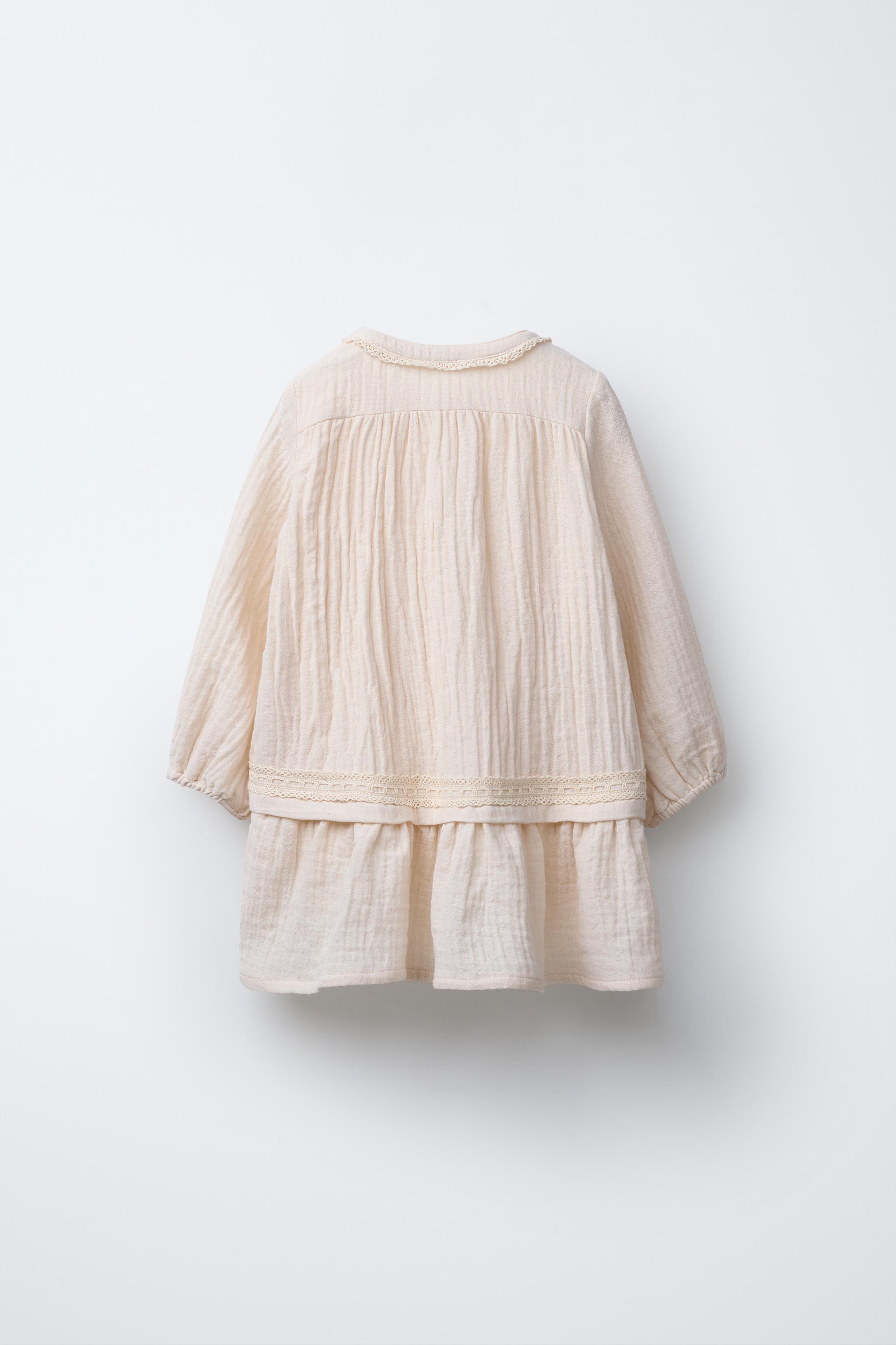 【ZARA】テクスチャー入り生地フルイドワンピース 1165/226/800 テクスチャー入り生地フルイドワンピース - ブラック | ZARA
