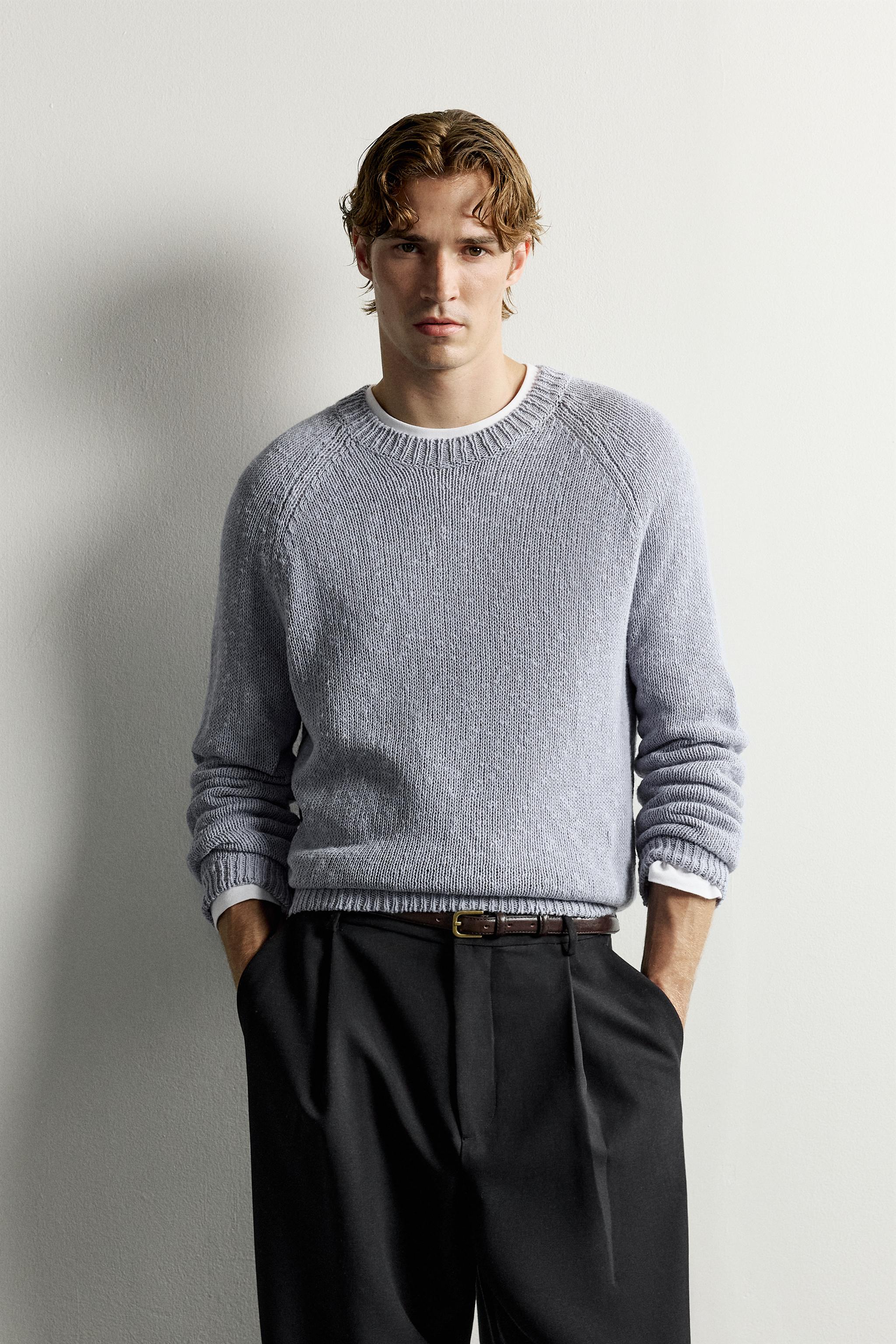 Zara DOKULU RELAXED FIT KAZAK görsel 2